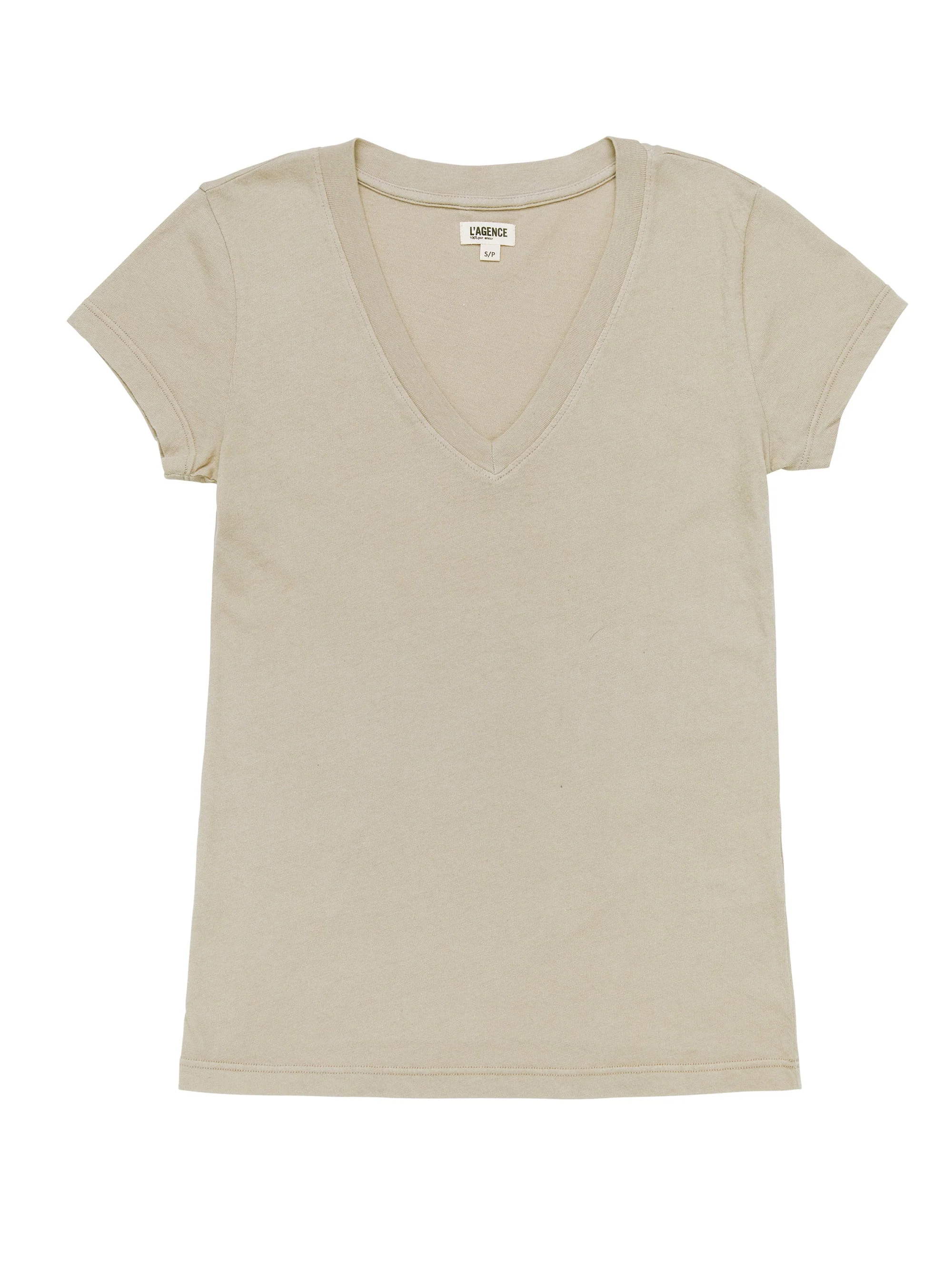 Becca Cotton V-Neck Tee - Image 6