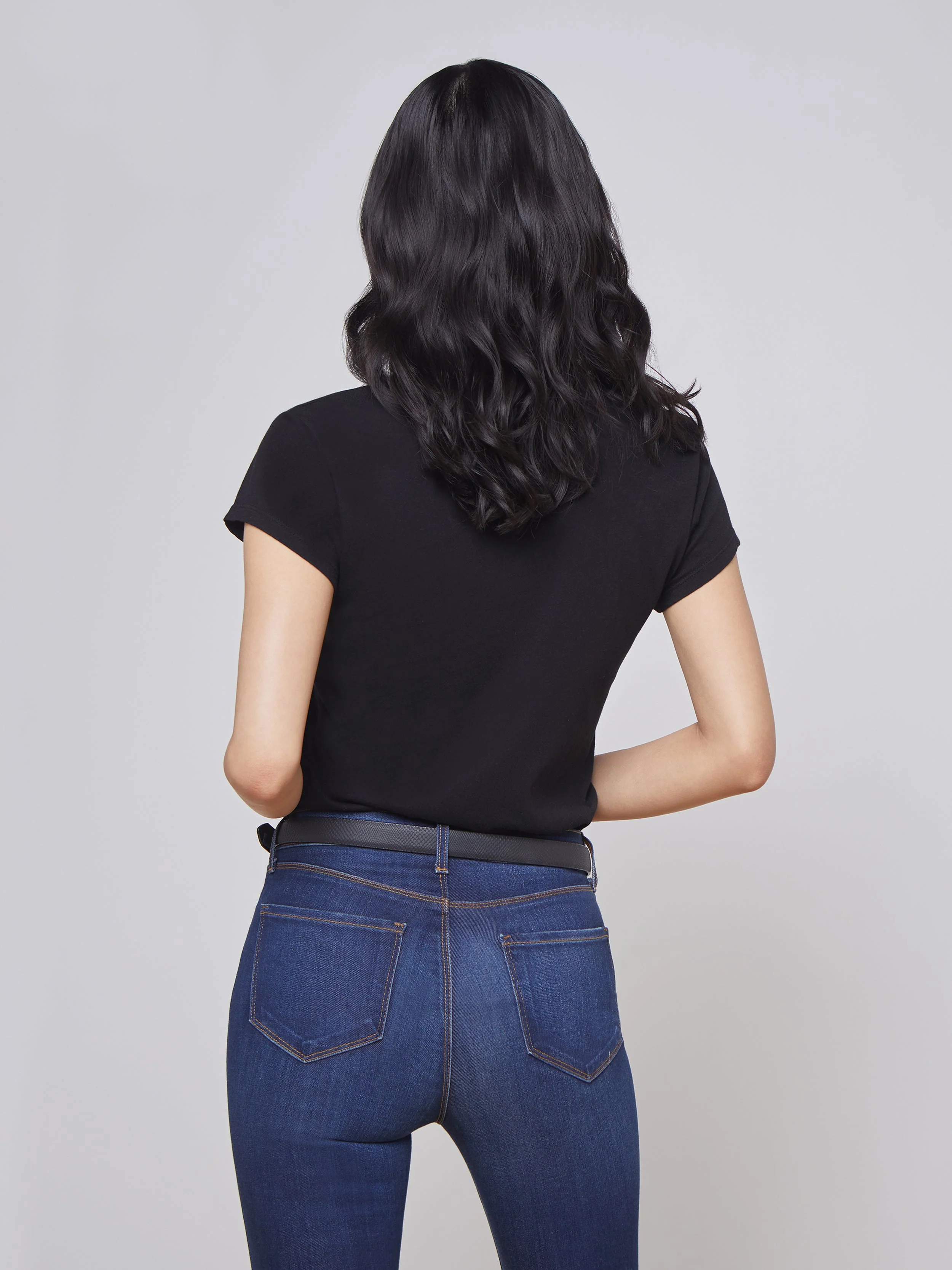 Becca Cotton V-Neck Tee - Image 3