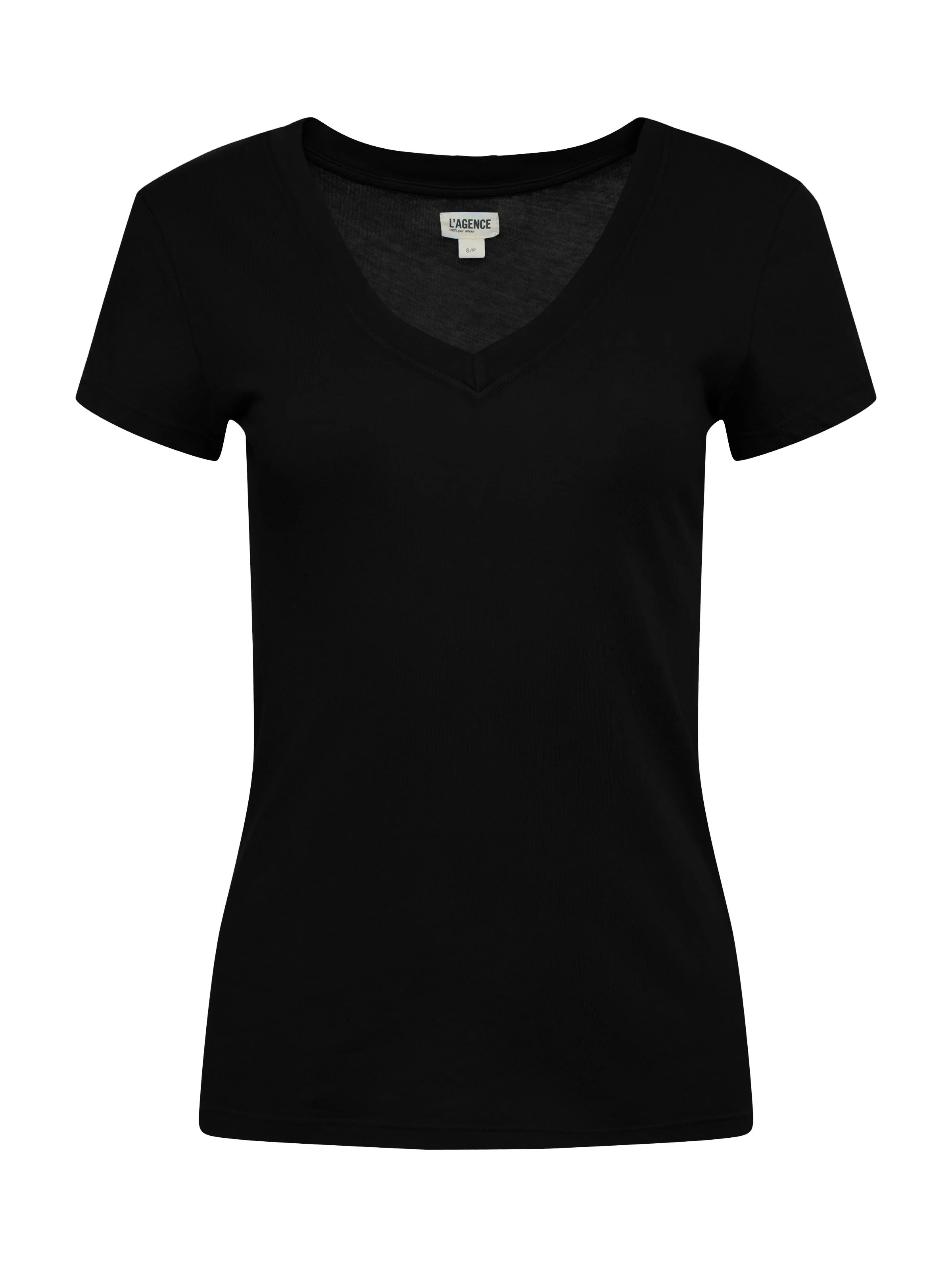 Becca Cotton V-Neck Tee - Image 5