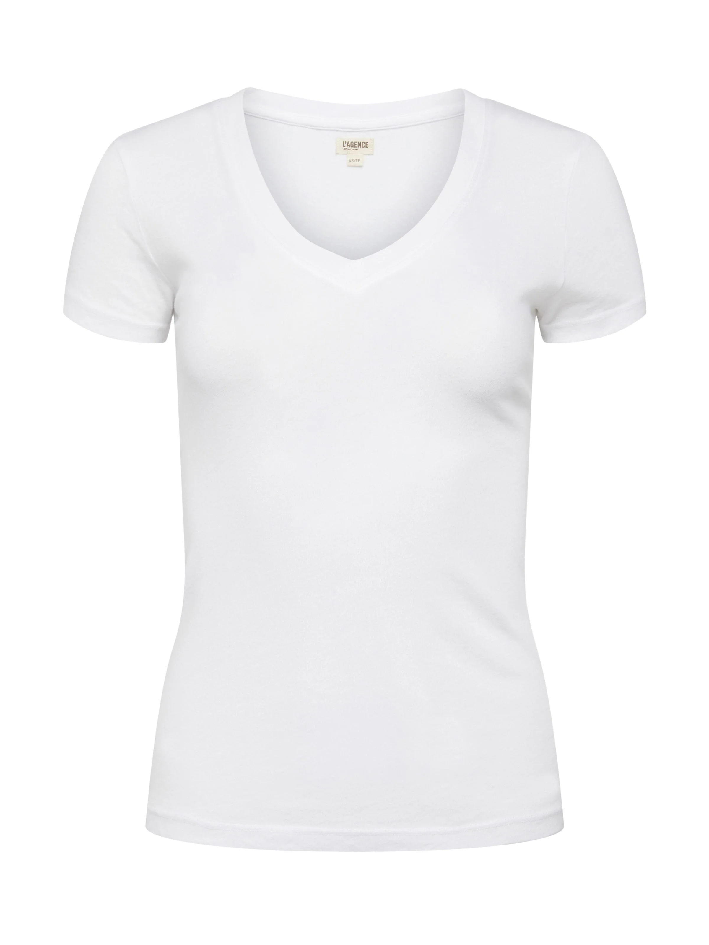 Becca Cotton V-Neck Tee - Image 6