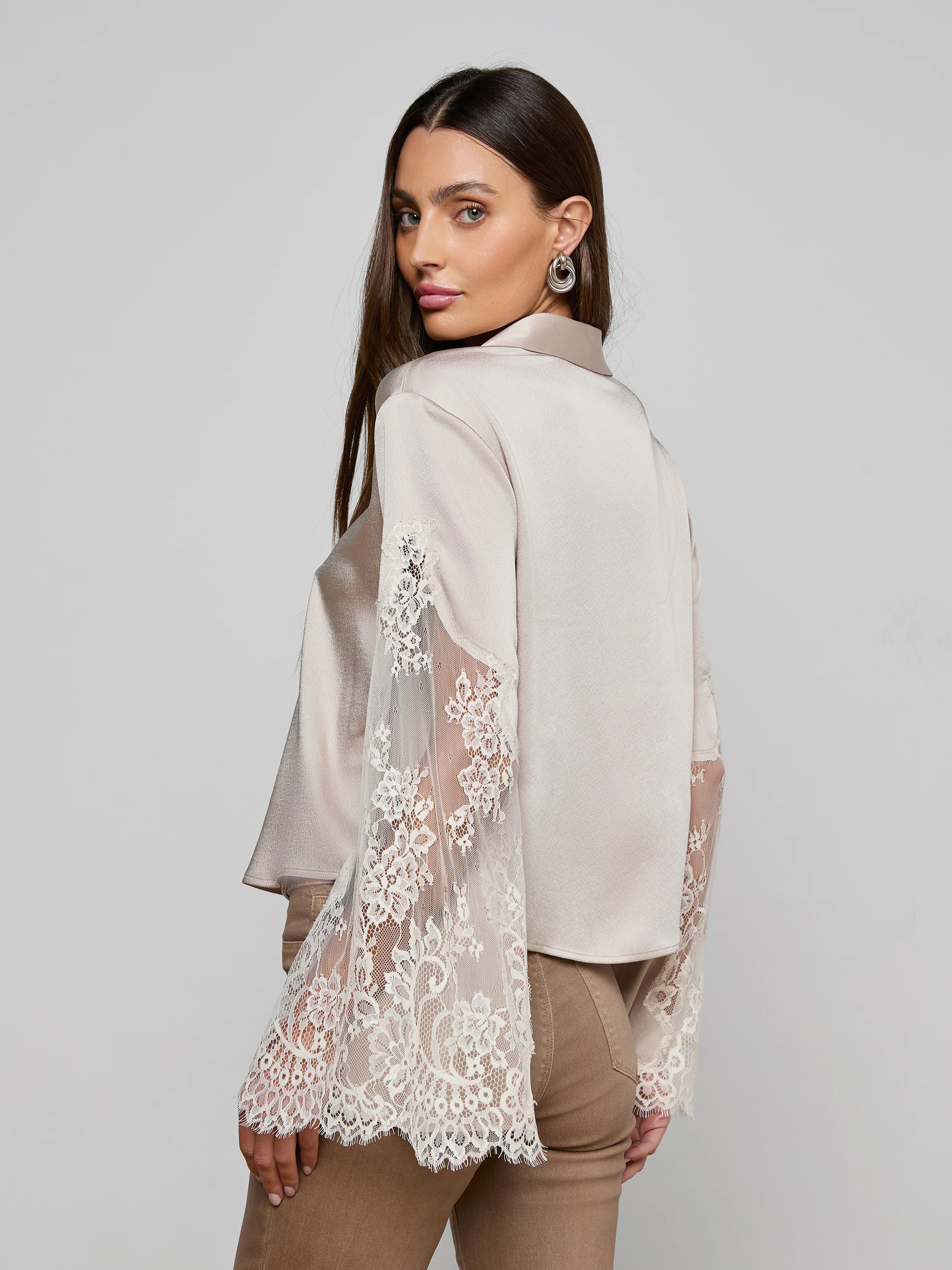 Capri Lace Sleeve Blouse - Image 5