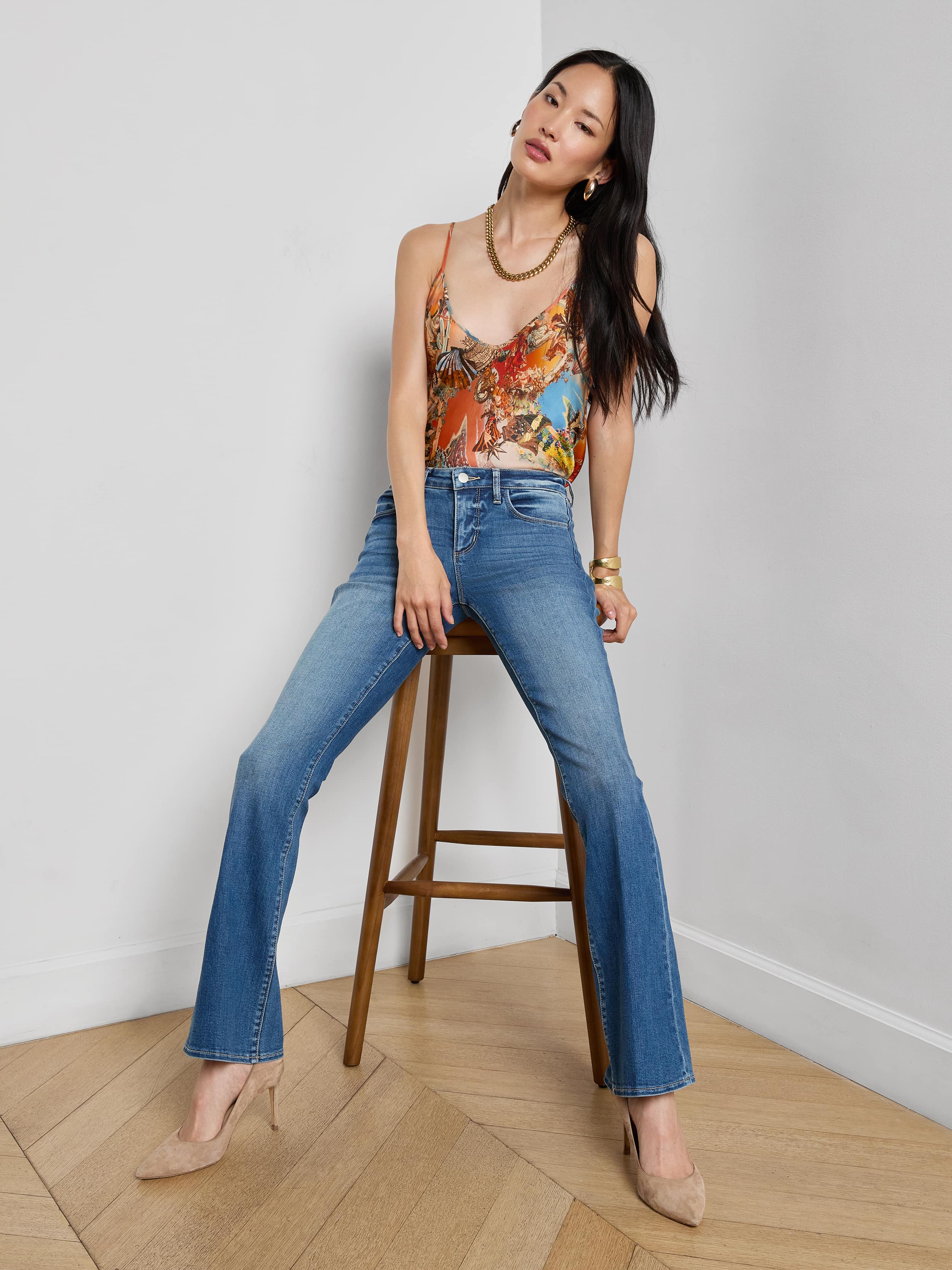 Cara Low-Rise Bootcut Jean - Image 6
