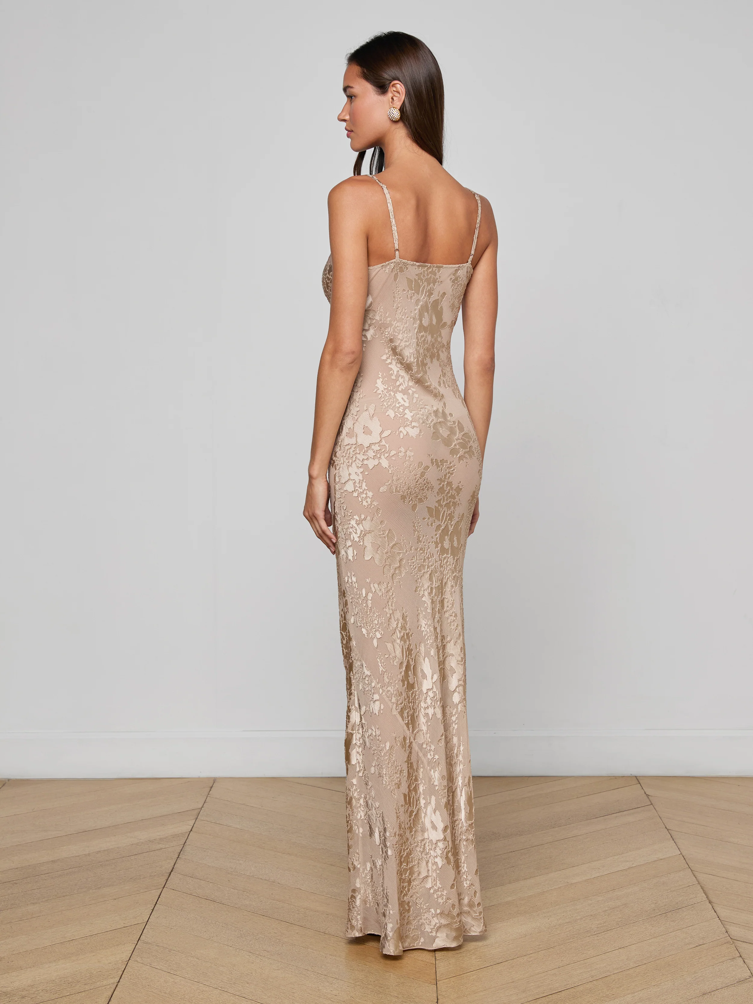 Christine Burnout Satin Gown - Image 3