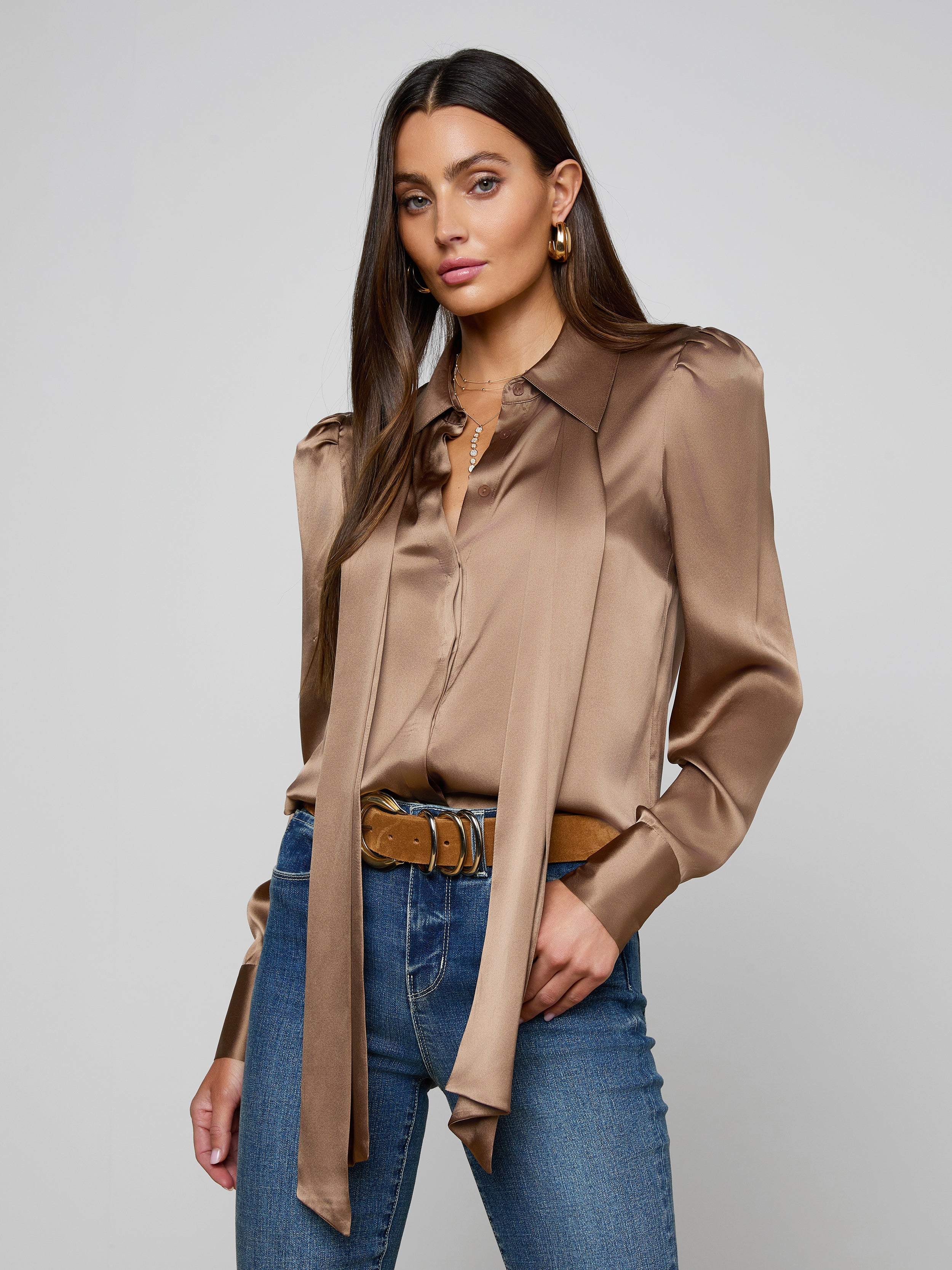 Honey Silk Blouse - Image 3