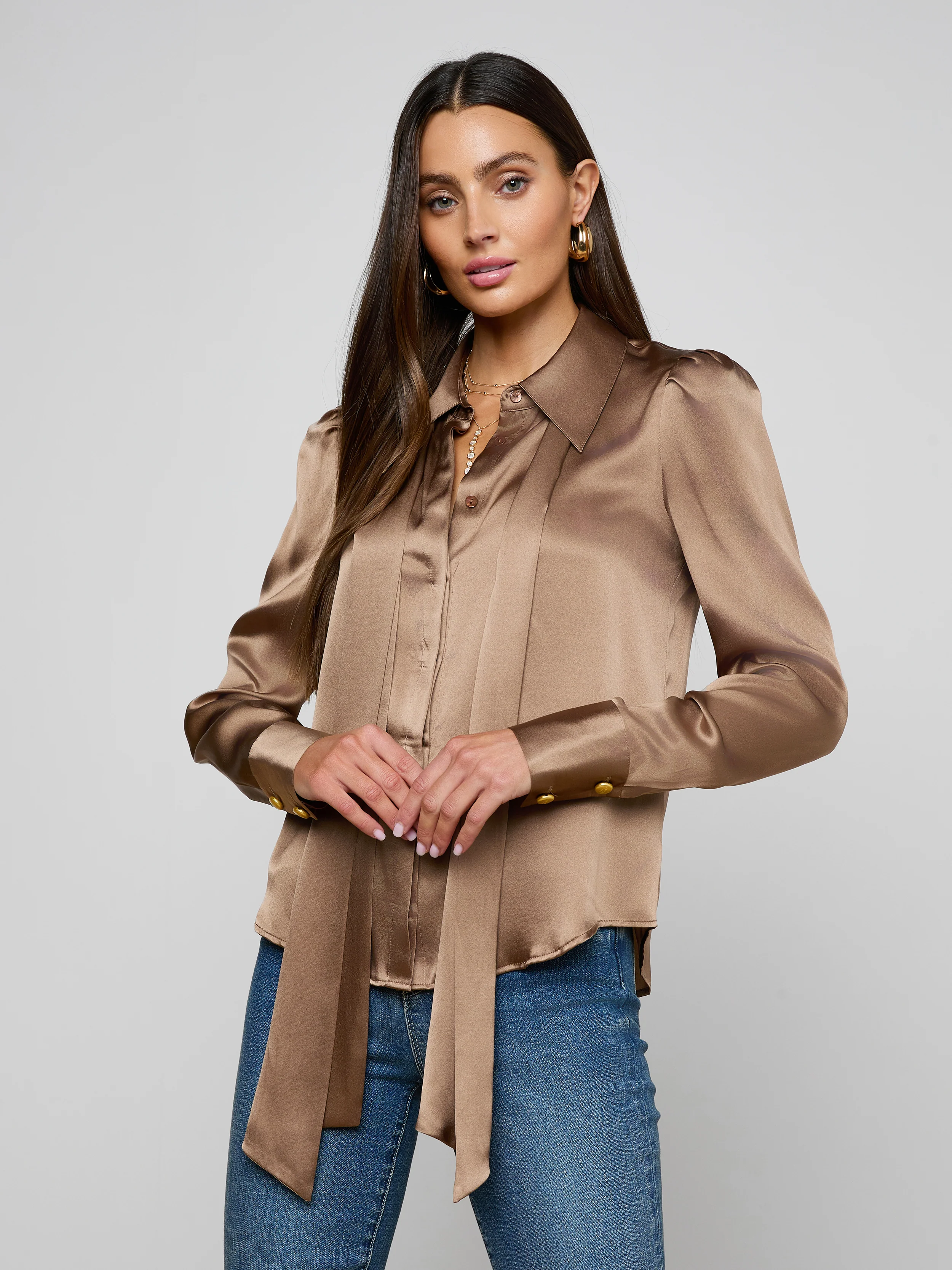 Honey Silk Blouse - Image 4