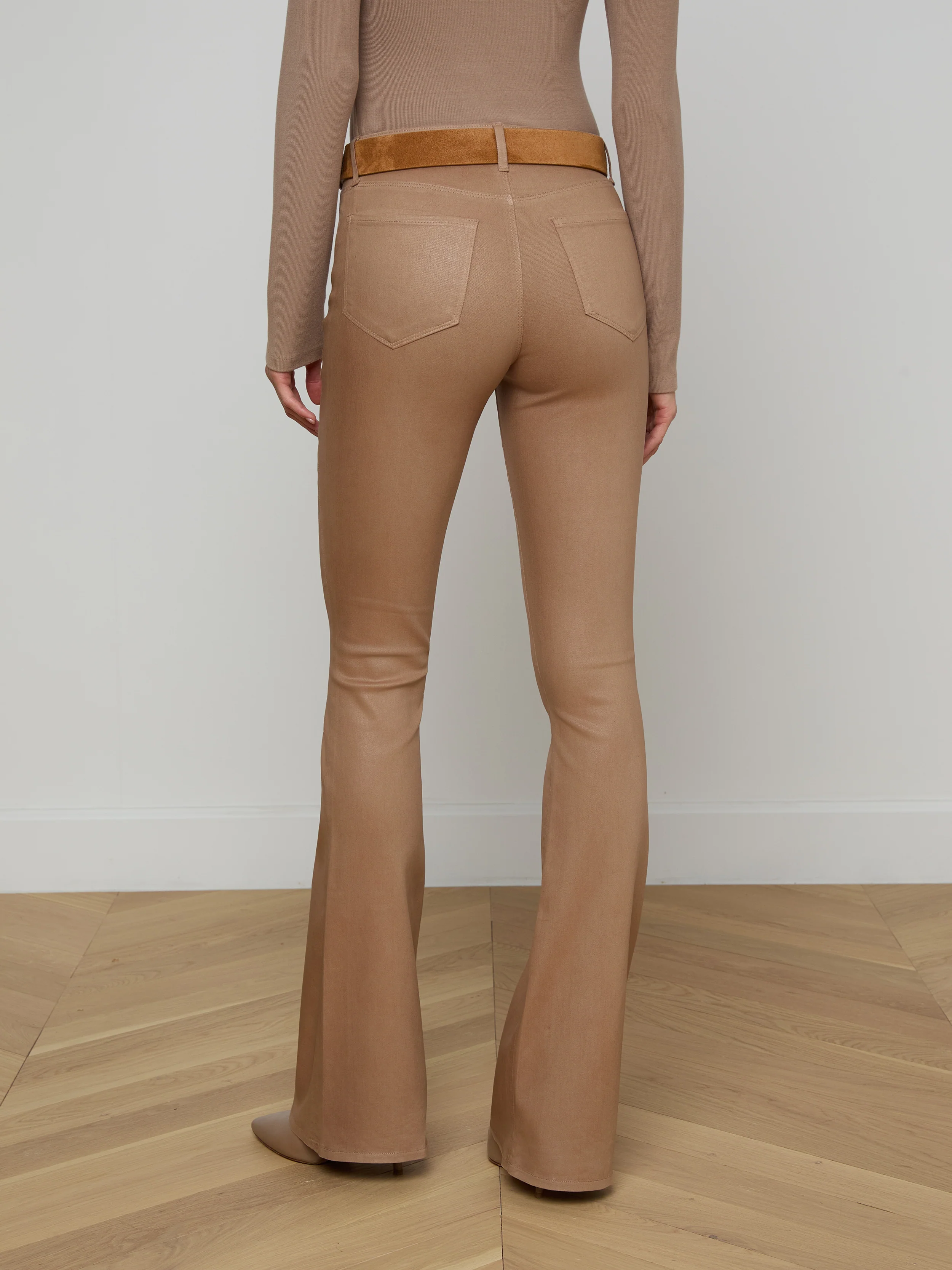 Marty Coated Flare Jean - Image 5