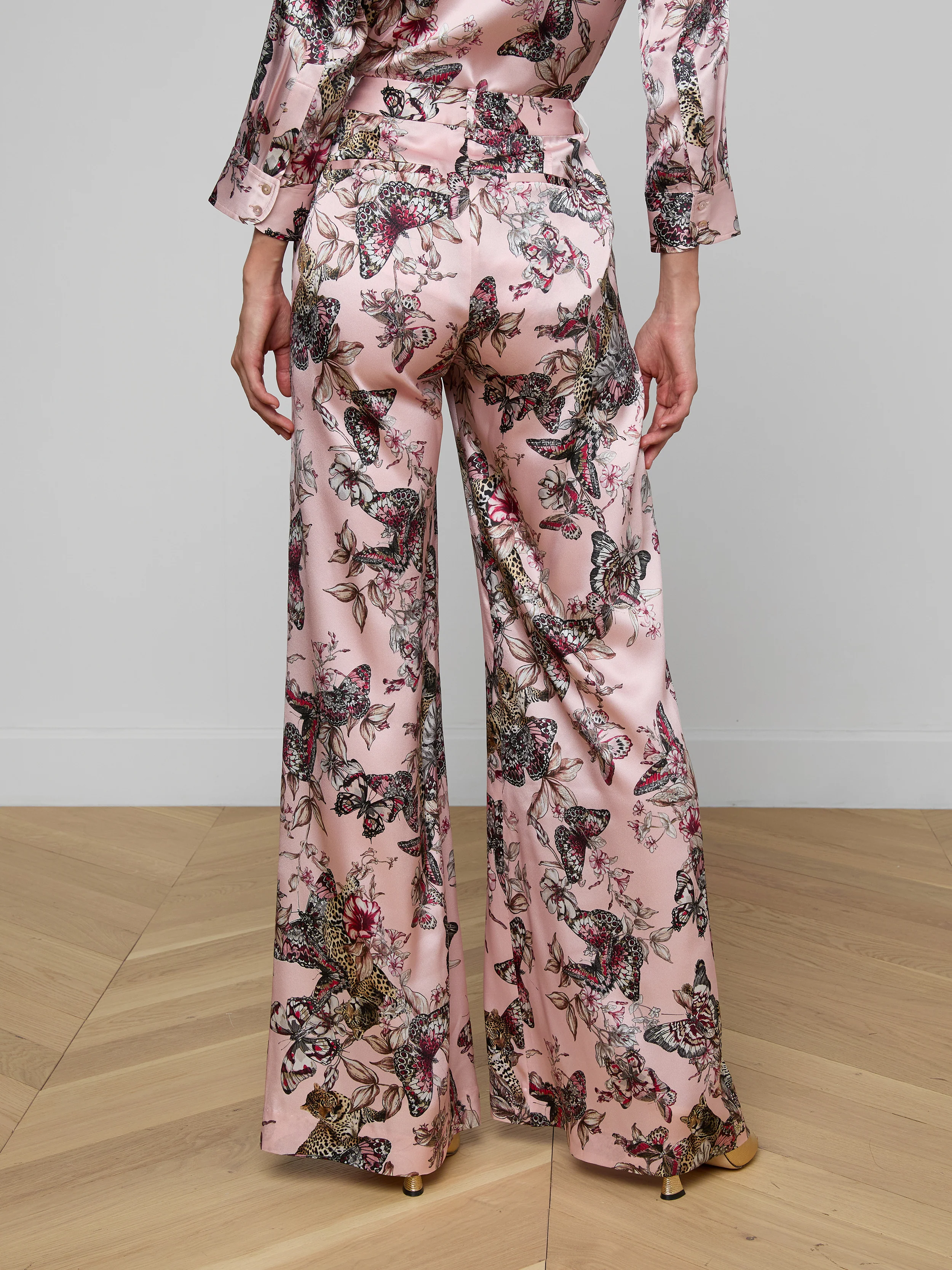 Pilar Silk Wide-Leg Pant - Image 4
