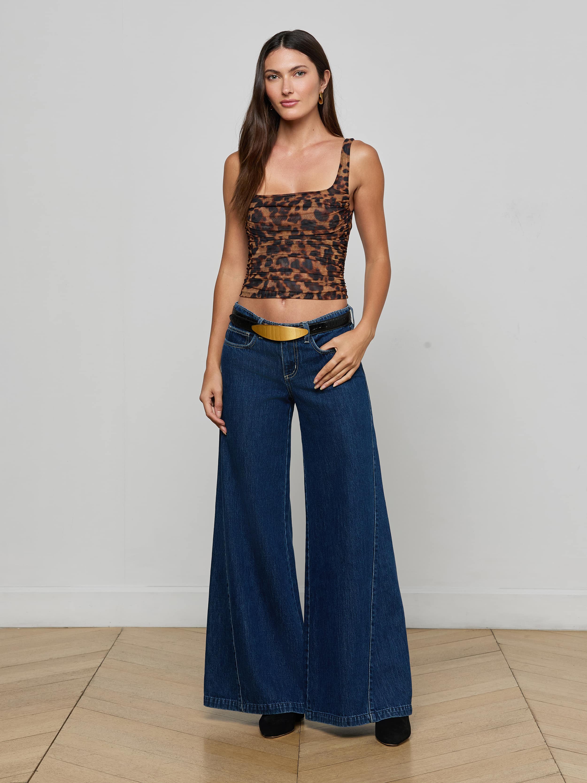Rasha Shirred Mesh Tank - Image 3